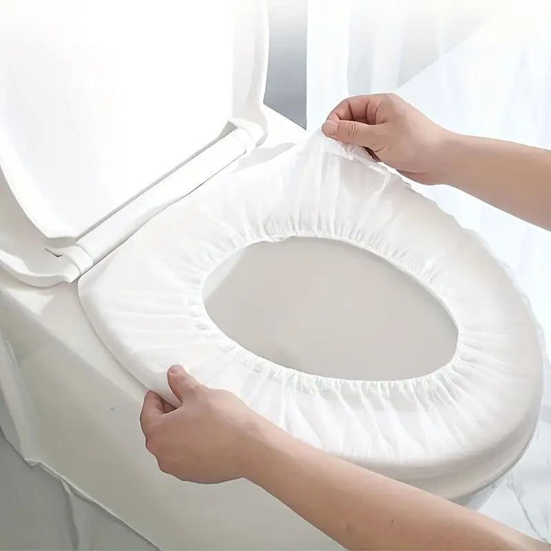 🌟 Lot de 10 Housses de Siège de Toilette Jetable – Voyagez en Toute Sécurité ! 🌟