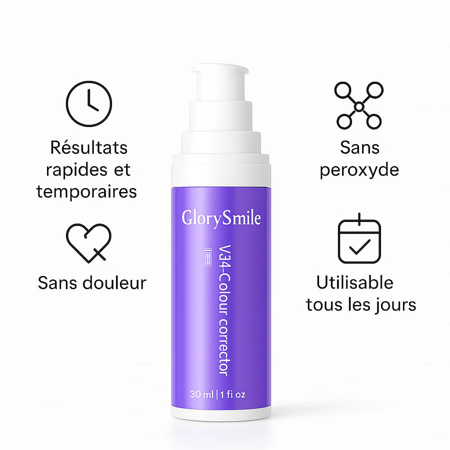 GlorySmile v34™ – Correcteur de Couleur Dentaire
